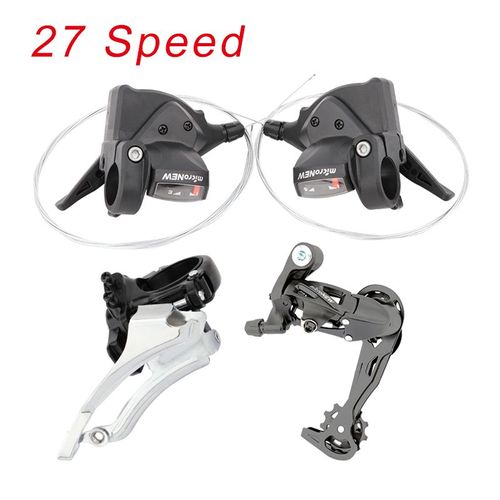 Dérailleur Avant 3 Vitesses Pour Vtt,21/24/27s 30 33 Vitesses,Accessoires De Bicyclette 11t - Type 27 Speed Mtb Set