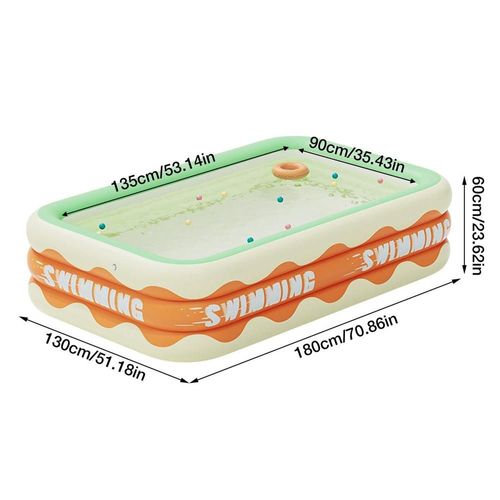 Piscine gonflable pliable,grande taille,confortable et épaissie - Type 1.8m #A
