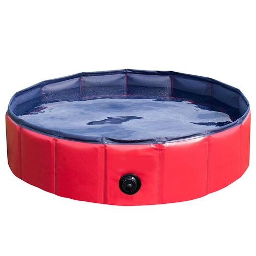 Pliable Pour Animaux De Compagnie Piscine Chien Bain Baignoire Grand Animal De Compagnie Maison De Natation Durable Portable Pour Chiens Chiot Enfants En Plein Air Été Mp0000 - Type Red-M