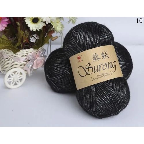 Fil de laine optique pour la main,fil de crochet pour écharpe et pull,coton,325m,100g par boule,128 po #B