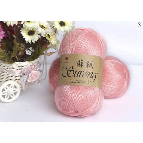 Fil de laine optique pour la main,fil de crochet pour écharpe et pull,coton,325m,100g par boule,128 po #D