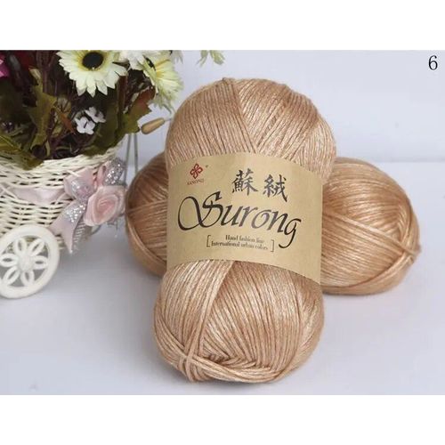 Fil de laine optique pour la main,fil de crochet pour écharpe et pull,coton,325m,100g par boule,128 po #G