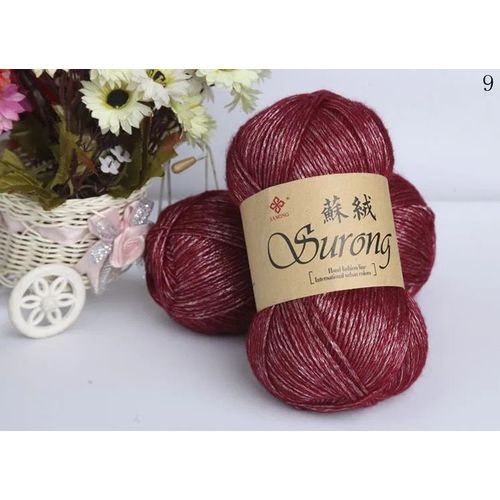 Fil de laine optique pour la main,fil de crochet pour écharpe et pull,coton,325m,100g par boule,128 po #J