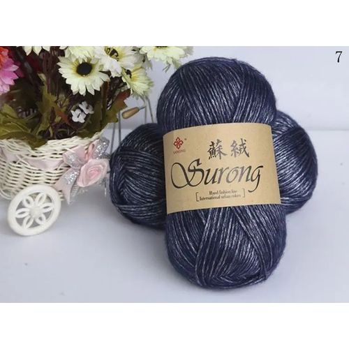 Fil de laine optique pour la main,fil de crochet pour écharpe et pull,coton,325m,100g par boule,128 po #H