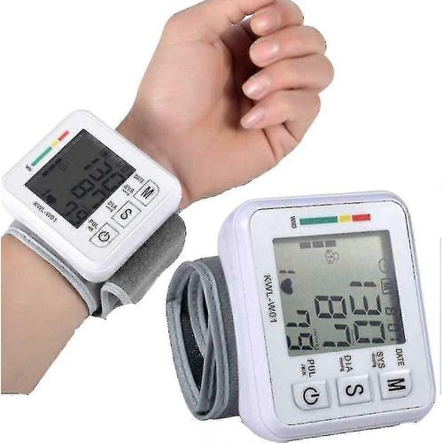 2024 Nouveau Tensiomètre Automatique Avec Étui Portable Battements Cardiaques Irréguliers Bp Et Brassard De Poignet Réglable