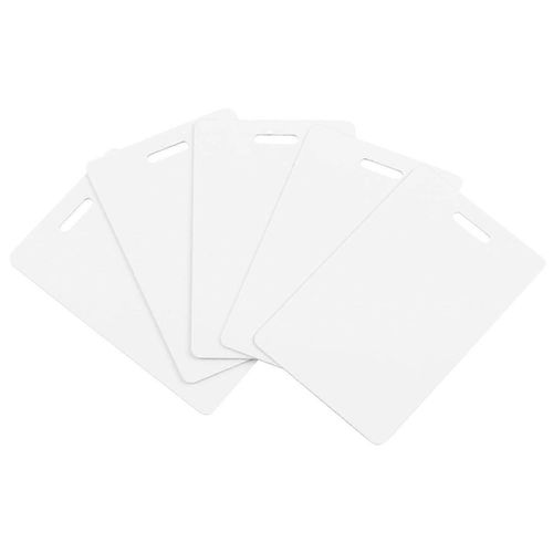Paquet De 20 Cartes Pvc Vierges De Qualité Supérieure Avec Perforateur À Fente Sur Le Côté Court - Cartes D¿Identité Vierges À Fente Verticale