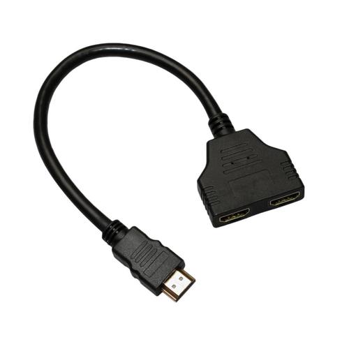 Prise HDMI 1 mâle vers Double HDMI 2 femelle Y adaptateur de câble de  répartiteur LCD LED HD TV