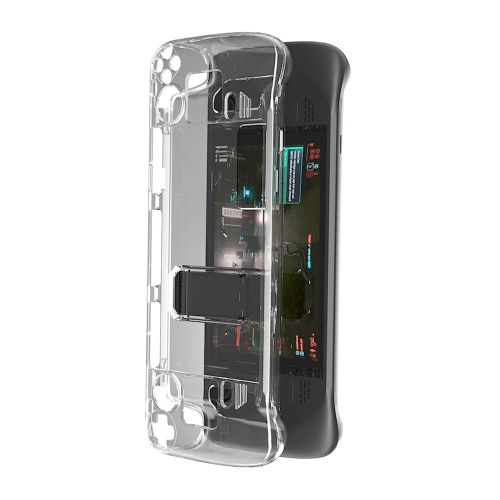 Protecteur De Corps En Cristal Transparent Pour Pc, Coque De Contrôleur Ergonomique, Peau, Prise En Main Confortable, Accessoires De Jeu Pour Steam Deck