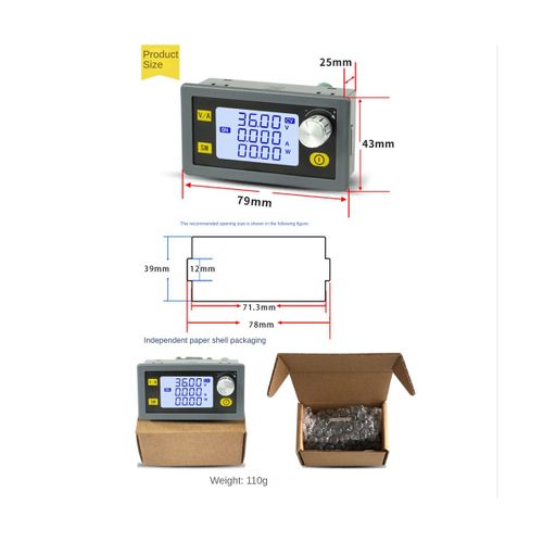 Convertisseur De Tension, Module D'alimentation Réglable En Laboratoire, 5a 80w Cc, Cc Cv 0.5-30v 5v 6v 12v 24v