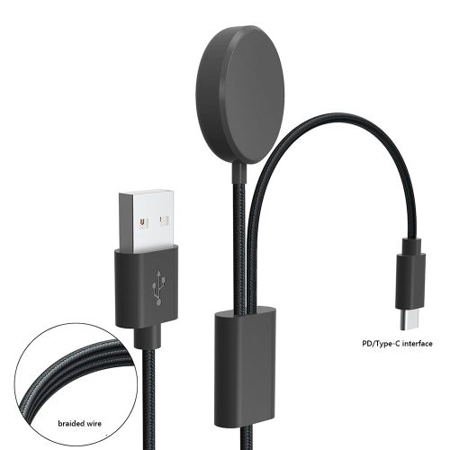 Câble De Charge Rapide Sans Fil 2 En 1 Usb-C Pd, Pour Samsung Galaxy Watch 4/4 Classic