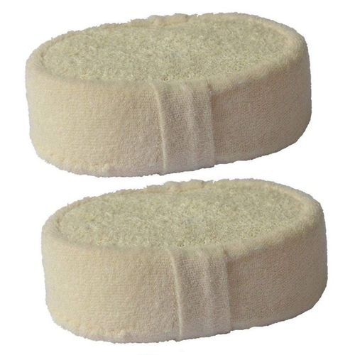 Boule De Bain En Éponge Luffa Naturelle, 2 Pièces, Gommage Pour Tout Le Corps, Brosse De Massage Saine 