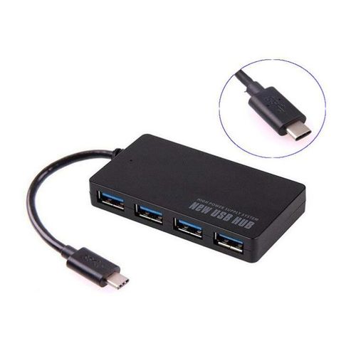 Adaptateur séparateur 4 ports USB type-c HUB 3.0, pour Macbook Pro, iMac, accessoires pour ordinateur portable et Notebook