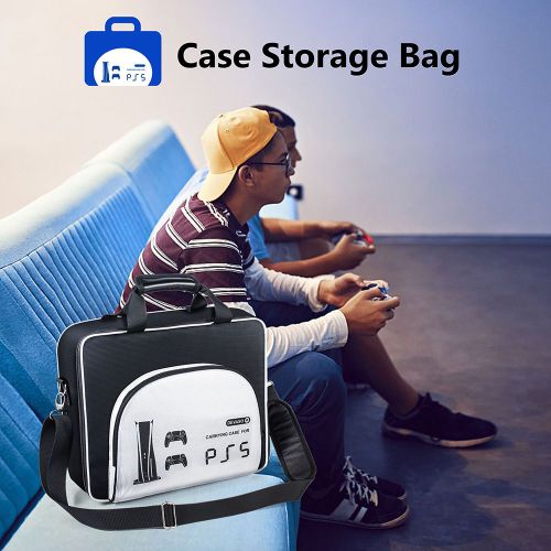 Sac De Transport De Grande Capacité, Boîte De Rangement Organisateur Portable, Sac De Rangement Résistant À L'usure Et Aux Rayures Pour Ps5