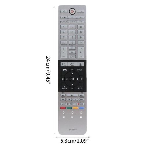 Pièces de rechange à télécommande CT-90430 pour Toshiba HD Smart TV CT-90429 CT-90427 CT-90428 CT-90444 CT-8054 aster L9300U Remplacer