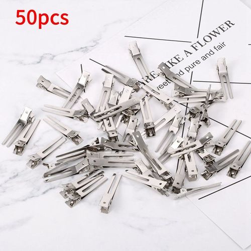 Épingles À Cheveux En Métal À Double Broche Pour Coiffure, Clips Crocodile, Section De Réglage Des Boucles 
