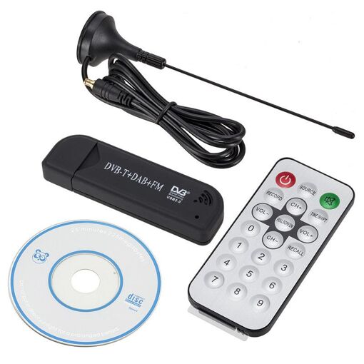 Tuner de télévision numérique USB 2.0, clé USB FM + DAB + DVB-T + SDR