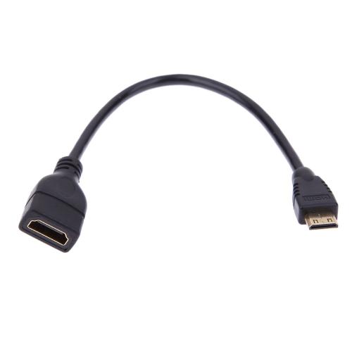 Câble adaptateur Mini HDMI mâle vers HDMI femelle, 1080P, pour ordinateur portable