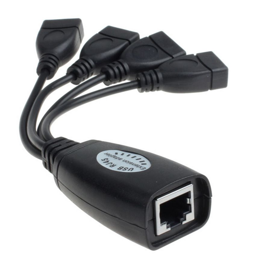 Adaptateur d'extension USB 50m simple Ethernet CAT5E 6, cbl... - 3