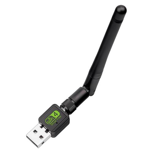 Adaptateur Wifi USB 150Mbps 2dB, Dongle récepteur Wi-fi sans fil carte réseau 802.11b/n/g, pilote gratuit Ethernet