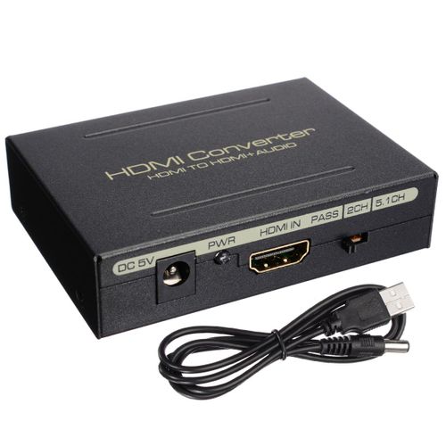 Convertisseur extracteur Audio stéréo analogique HDMI vers HDMI SPDIF optique RCA L/R, 1080P, séparateur Audio 5.1CH