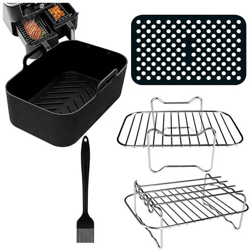 Ensemble d'accessoires pour friteuse à air pour Ninja Foodi, Tour T17088, Tourist Zone, Salter instantané, Deep 7.6L-9.6L, AF300UK, AF400UK, 6 pièces