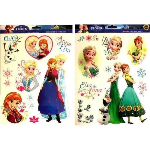 FROZEN LA REINE DES NEIGES 1 PLANCHE MEGA STICKERS AUTOCOLLANTS IDÉE DÉCO MODELE ALÉATOIRE