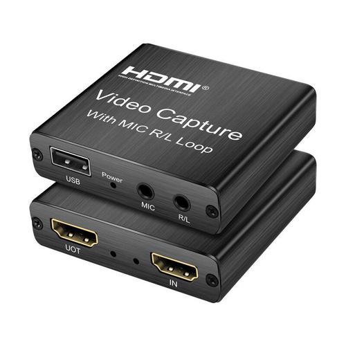 Carte d'acquisition pour jeu de société, enregistrement et diffusion en Streaming en direct, HDMI 1080P, 4K x 2K, USB 2.0, boucle de sortie locale