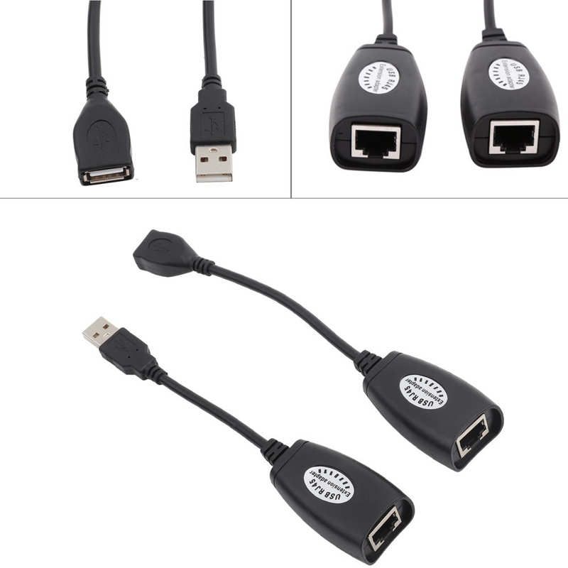 Cble d'extension Ethernet USB 2.0 vers RJ45, adaptateur rs... - 4