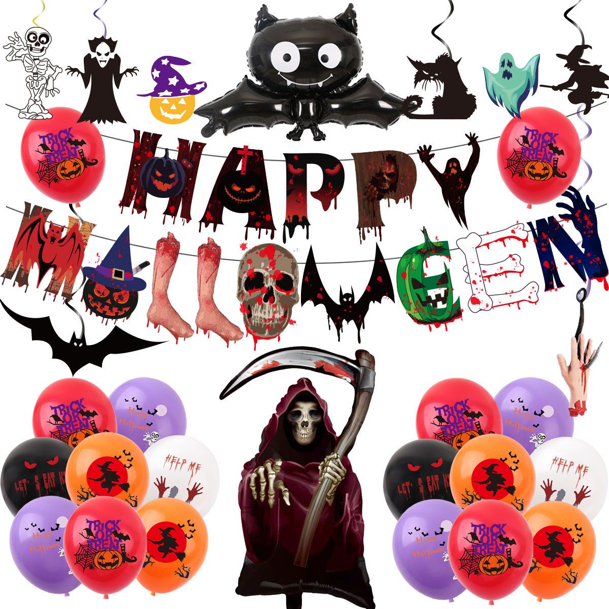 Balloons de fete,D'aluminium Ballons,Ballon Anniversaire Dec... - 2