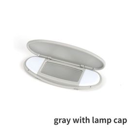 Pare-Soleil De Toit Avant Intérieur De Voiture Avec Couvercle Lumineux,Miroir De Maquillage,Bmw Mini Cooper S One Jcw R55 R56 R57 R59 R60 2007-2014 - Type Gray With Lamp Cap