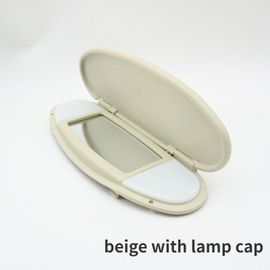 Pare-Soleil De Toit Avant Intérieur De Voiture Avec Couvercle Lumineux,Miroir De Maquillage,Bmw Mini Cooper S One Jcw R55 R56 R57 R59 R60 2007-2014 - Type Beige With Lamp Cap