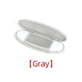 Panneau De Pare-Soleil De Voiture,Couvercle De Miroir De Vanité Pour Mini Cooper S One D Jcw R55 R56 R57 R59 R60,Accessoires D'nik - Type Gray