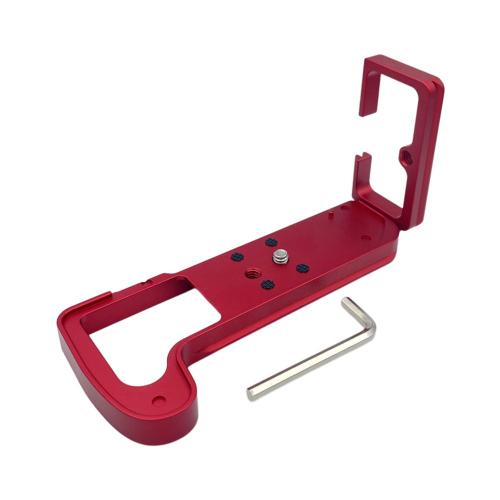 Support De Caméra En L Rouge, Plaque À Dégagement Rapide, Base De Poignée Pour Caméra Fujifilm X-H1 Xh1, Support Vertical