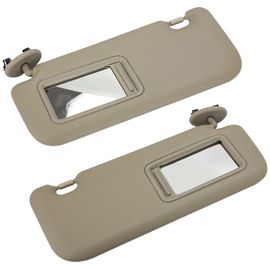 Pare-Soleil Intérieur De Voiture Avec Miroir,Pare-Soleil Pour Toyota Auris Cortrust2010-2013,Pare-Soleil Pour Magasins Automobiles,Pare-Soleil Côté Droit - Type Beige 1 Pair