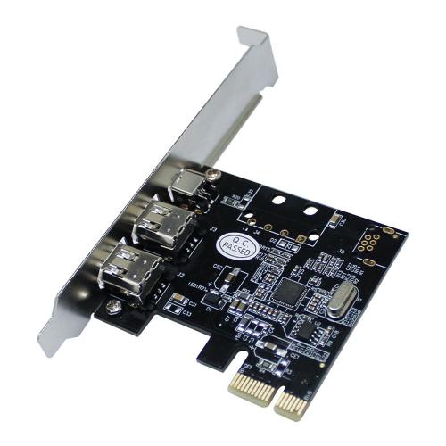 Adaptateur de Capture vidéo PCI-E 1X 1394 DV, carte 6 broches à 4 broches, 3 ports, convertisseur Firewire, accessoires d'ordinateur de bureau