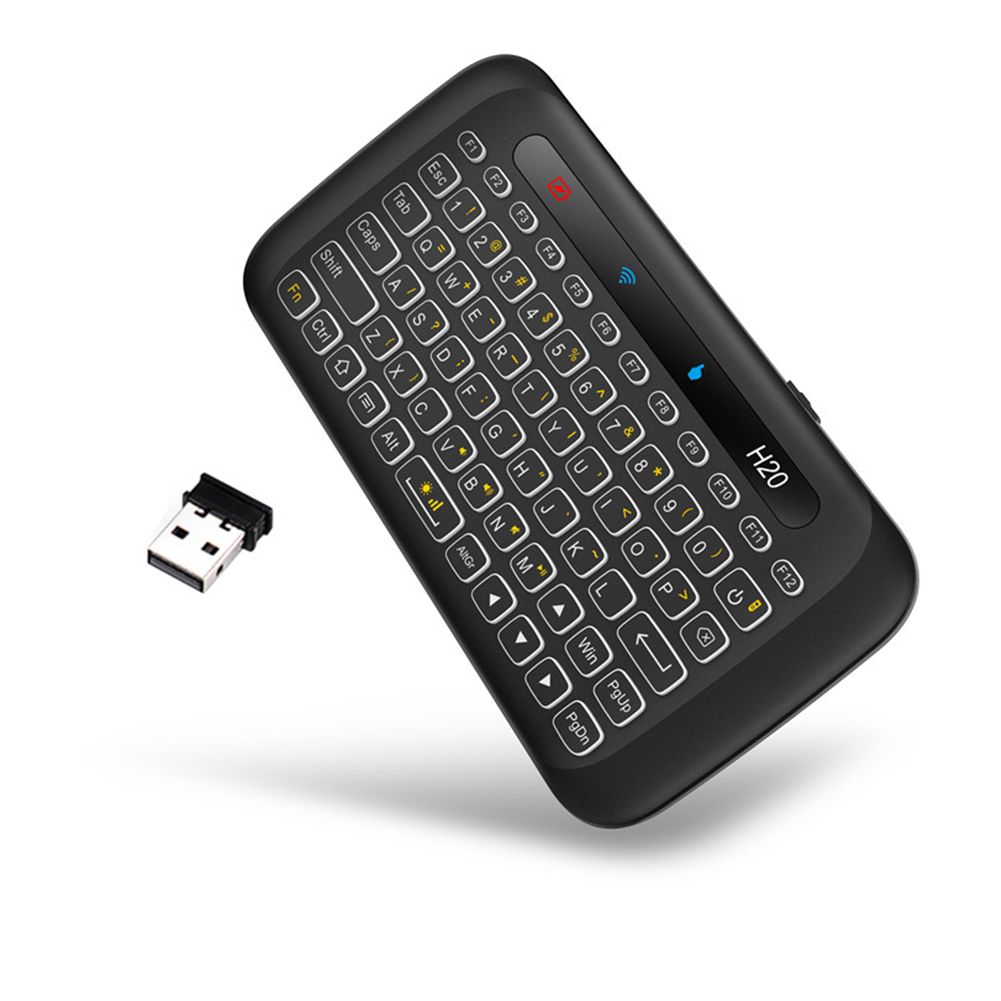 Clavier sans fil rtro-clair, 2.4GHz, avec tlcommande, a...