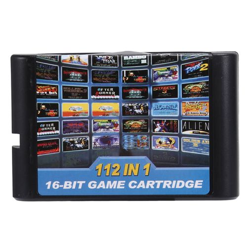 Cartouche De Jeu 112 En 1, 16 Bits, Pour Sega Megadrive Genesis, Pal Et Ntsc