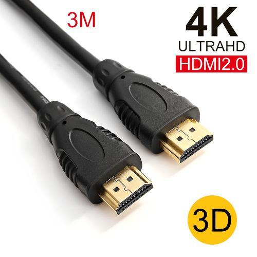 Câble HDMI vers HDMI pour Sam-sung LIG SONY TC-L PS5 PS4 TV Box, Switch Box, Splitter 3M, Audio Vidéo, V2.0, 4K, 120Hz