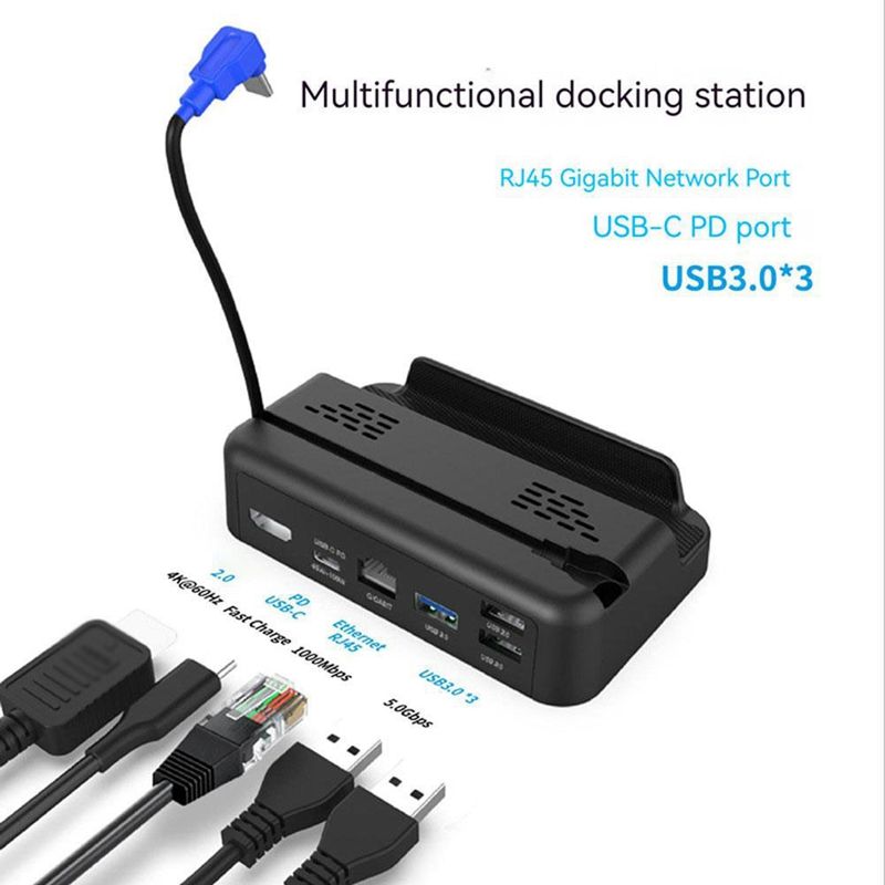 Base De Conversion Vido Usb C Vers Rj45, Support Hub Pour S... - 2