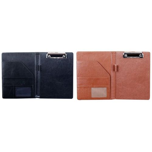 Sac À Documents A5 Noir Et Marron, Dossier, Presse-Papiers, Bureau D'affaires, Fournitures Scolaires Financières, 2 Pièces