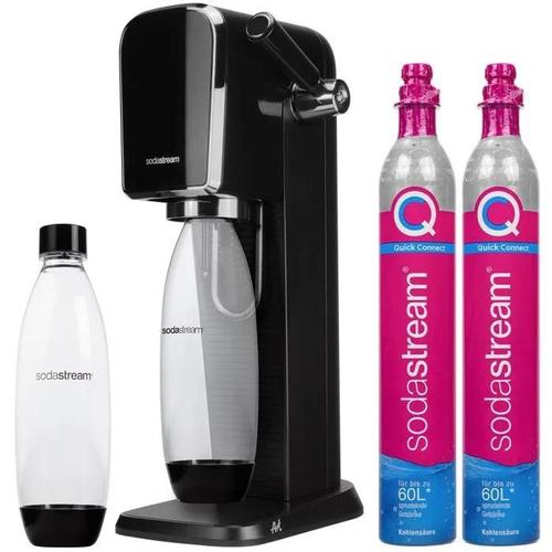 Saturateur SodaStream Art Black + Cartouche CO2 SodaStream pour saturateur QuickConnect