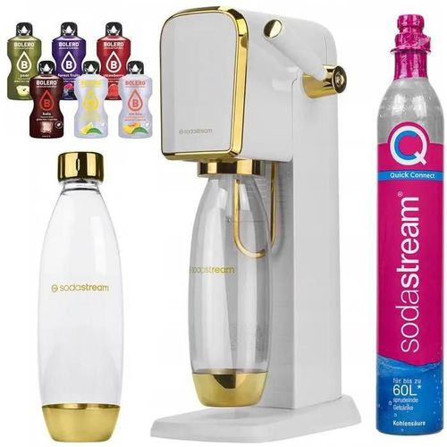 Saturateur SodaStream Art Blanc/Or une bouteille + BOLERO