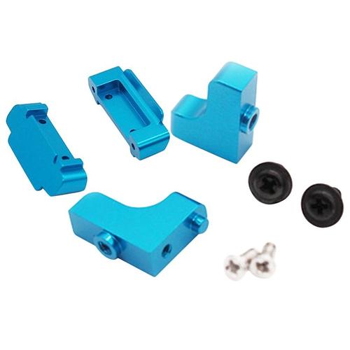 Pare-Chocs Avant Et Arrière De Voiture Rc, 2 Pièces De Rechange Améliorées, Pour Wltoys A959-B A969-B A979-B, Bleu Et 2 Pièces Servo Siège 1/18 Pièces De Voiture Rc En Métal