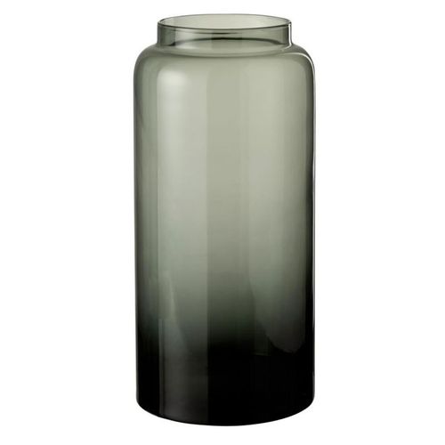 Vase Design en Verre "Droit Long" 40cm Gris