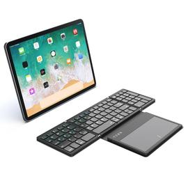 Clavier pliable pour tablette avec étui en cuir, compatible Bluetooth  TouchSub, universel, téléphone