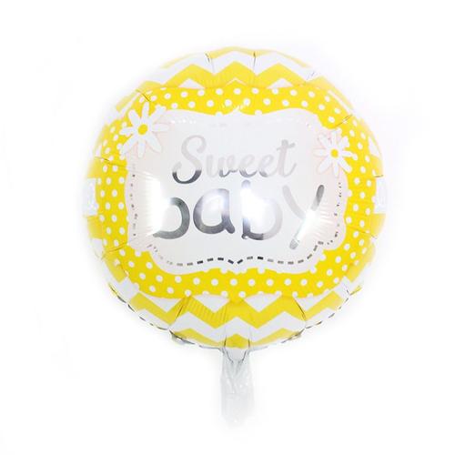 Balloons de fete,D'aluminium Ballons,Ballon Anniversaire Decoration de Fete Anniversaire-Bébé chérie jaune de 18 pouces
