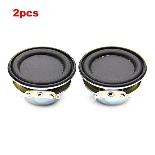 HOT-2Pcs Audio Haut-Parleur 4 ? 5W 40Mm 1.5 Pouces Book ine Gamme Limitation Haut-Parleur DIY Son Mini Haut-Parleur Pour Home Cinéma