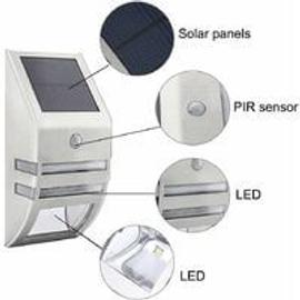 Generic 4 Pièces Lampe solaire extérieur sous sol à 8 LEDS étanche IP65,  Spot Lumineux à Énergie Solaire de jardin Décorative à prix pas cher