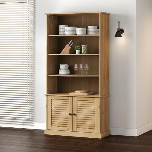 Vidaxl Bibliothèque Vigo 85x35x170 Cm Bois Massif De Pin