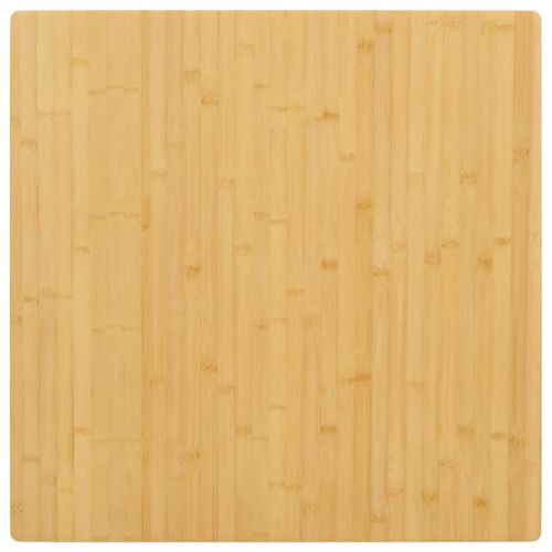 Vidaxl Dessus De Table 80x80x2,5 Cm Bambou